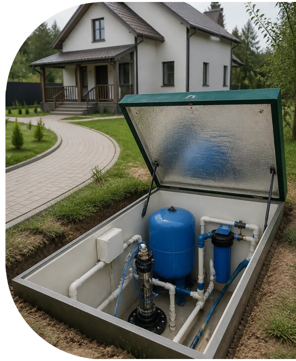 Автономное водоснабжение дома в Грозном от 153915 р. | АПаруса-Грз